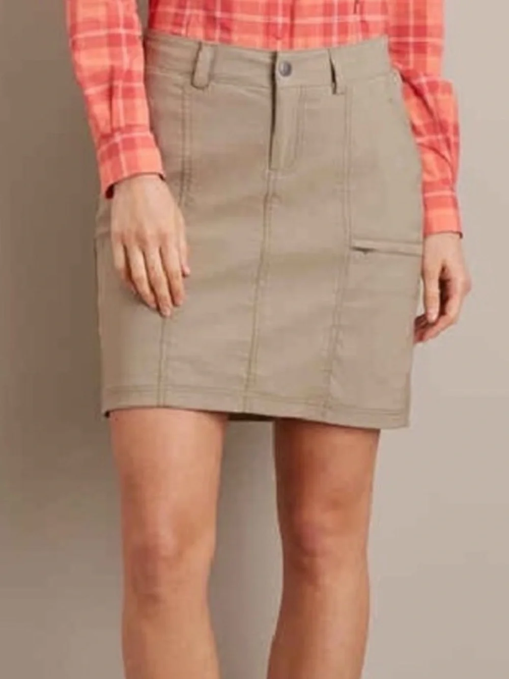 Duluth Dry On The Fly Mid Rise Hiking Casual Skirt Skort Tan Size 6‎
